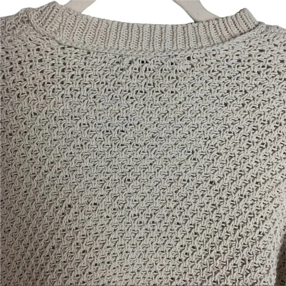 47. MADEWELL Women’s French Quarter Pullover Sweater Beige Size XXS - Picture 5 of 9